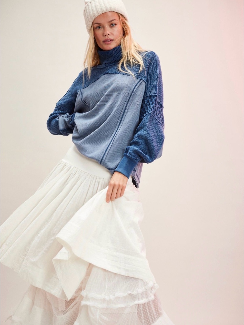 NWOT We the Free Winter Blues Top